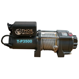 Thor Winch spil T-P3500 12V - 1588 kg med wire